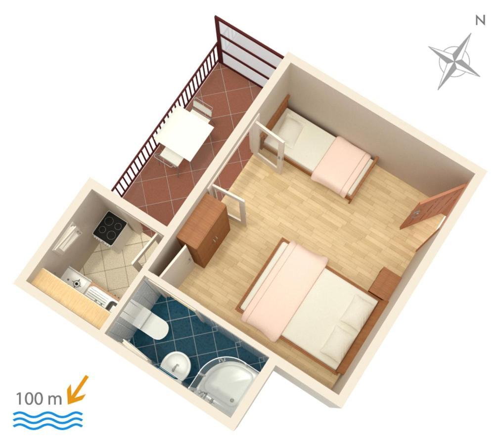 Apartments By The Sea Podaca, Makarska - 515 Exteriör bild