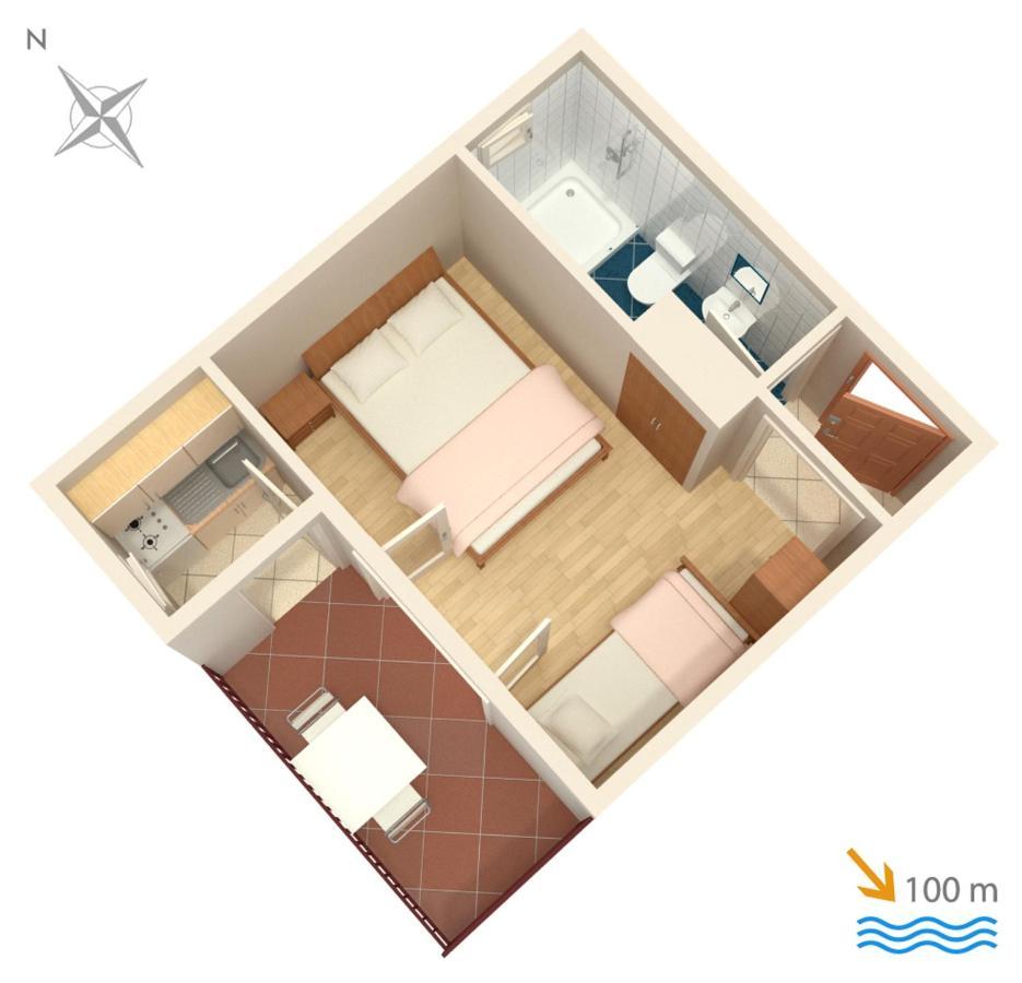 Apartments By The Sea Podaca, Makarska - 515 Exteriör bild